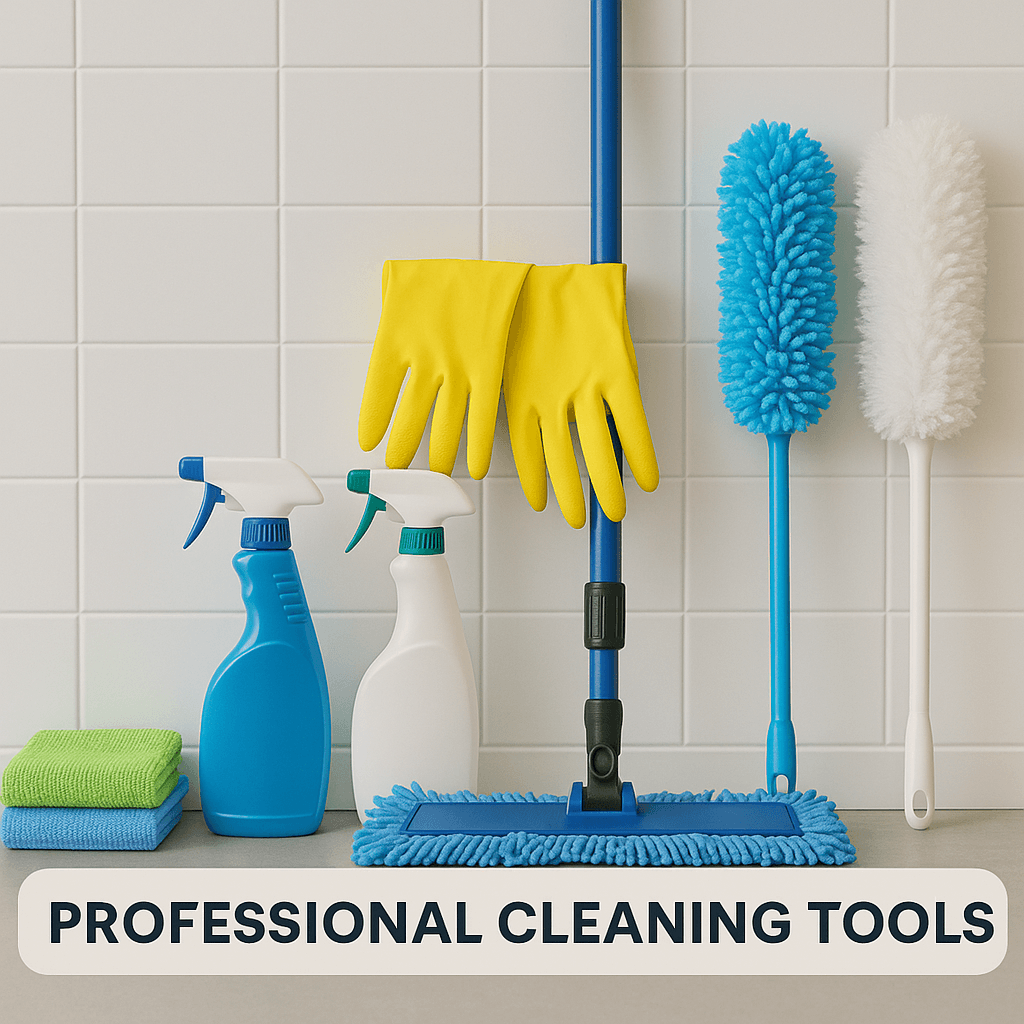 Professional home cleaning tools.