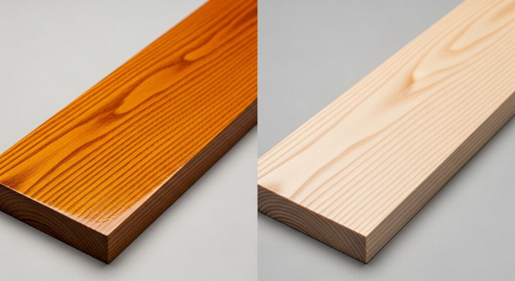 Comparison of oil-based vs water-based polyurethane wood finishes.